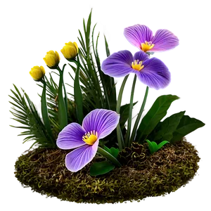 Fairy Garden Flowers PNG 04292024