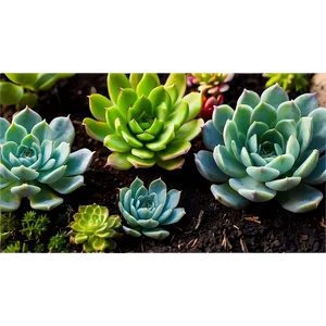 Fairy Garden Succulents PNG 94