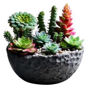 Fairy Garden Succulents PNG Hvs15