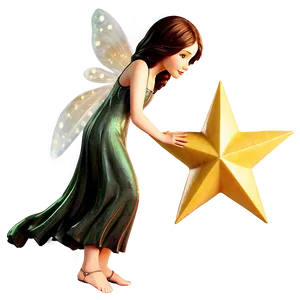 Fairy Holding Star PNG 52