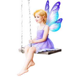 Fairy On A Swing PNG 05062024