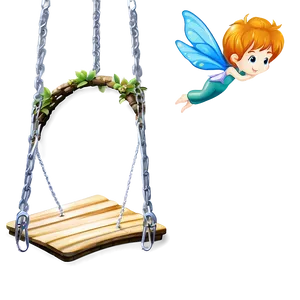 Fairy On A Swing PNG 05062024