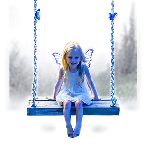 Fairy On A Swing PNG Yxa81