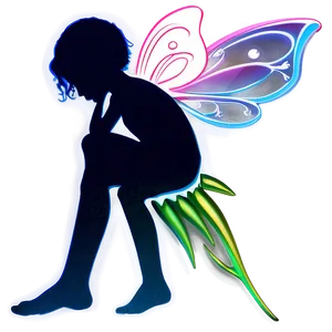 Fairy Silhouette PNG Vml70