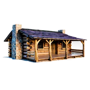 Fairy Tale Log Cabin PNG 06122024 PNG