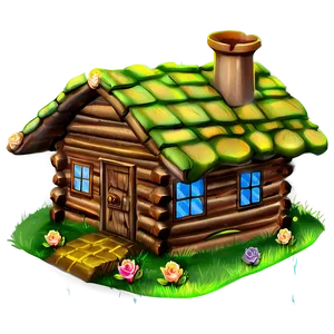 Fairy Tale Log Cabin Png Dht94 PNG image