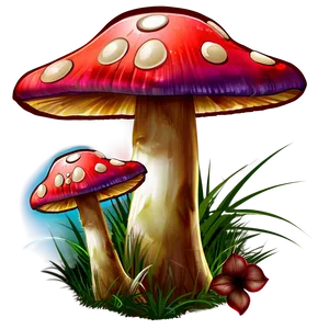 Fairy Tale Mushroom Png Mwp81 PNG image