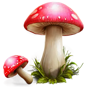 Fairy Tale Mushrooms Png Cdq83 PNG image