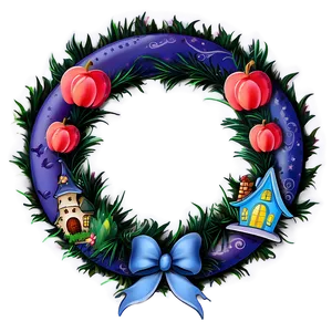 Fairy Tale Themed Wreath PNG Fev