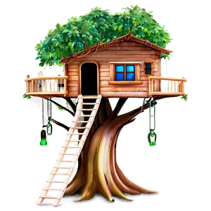 Fairy Tale Tree House Png 06282024 PNG image