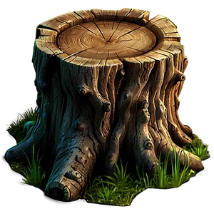 Fairy Tale Tree Stump Png 06132024 PNG image