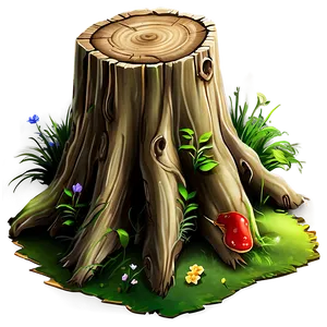 Fairy Tale Tree Stump Png Tsw PNG image