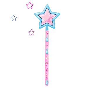 Fairy Wand With Stars Png 92 PNG image