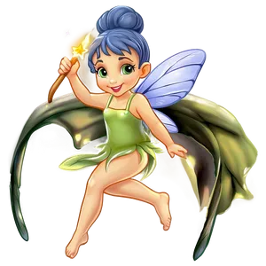 Fairy With A Wand PNG Tds