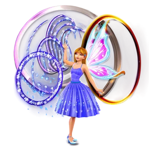 Fairy With Magic Circle PNG Kfw54