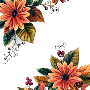 Fall Floral Fantasy PNG 06272024 PNG