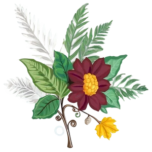 Fall Flower Harmony PNG Rfm90 PNG