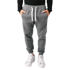 Fall Grey Sweatpants PNG Mgu52