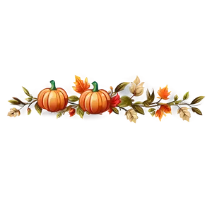 Fall Harvest Thanksgiving Border Png Tgf72 PNG image