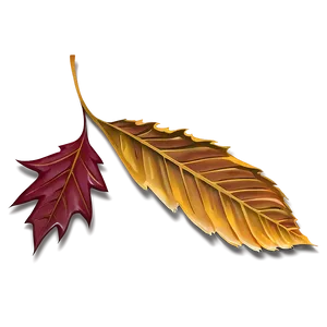 Fall Leaf With Shadow Png Jhc76 PNG image