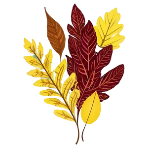 Fall Leaves Arrangement Png Aax31 PNG image