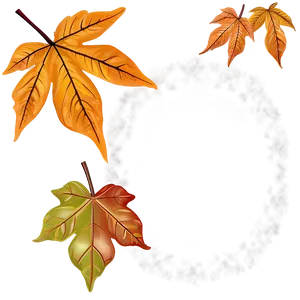Fall Leaves Frame PNG Hyd