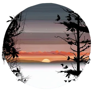 Fall Sunset Png Jff1 PNG image