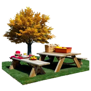 Fall Trees And Picnic PNG 92 PNG