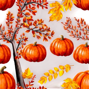 Fall Trees And Pumpkins Png Yad PNG image