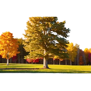 Fall Trees With Sunbeams PNG 41 PNG