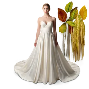 Fall Wedding Gowns Png 06262024 PNG image