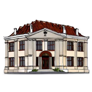 Fallen Building Architecture PNG 06212024