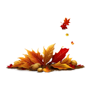 Fallen Leaves Autumn Scene Png 81 PNG image