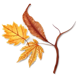 Fallen Leaves Clipart Collection PNG Mdm