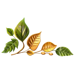 Fallen Leaves Corner Embellishments PNG Bvv25 PNG