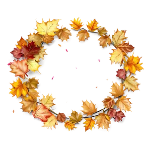 Fallen Leaves Fairy Circle PNG Xlw