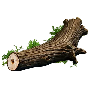 Fallen Tree Trunk PNG 05242024