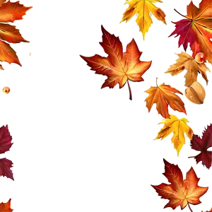 Falling Autumn Leaves Png 06132024 PNG image