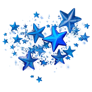 Falling Blue Stars PNG Ocy19 PNG