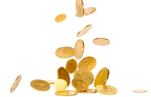 Falling Gold Coins PNG