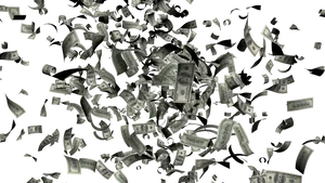 Falling Money Chaos PNG image