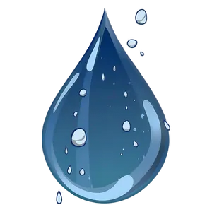 Falling Raindrop Transparent Png 06202024 PNG image