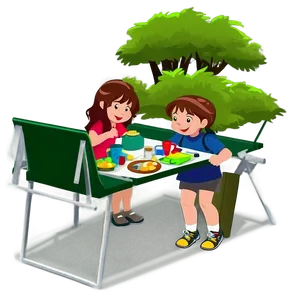 Family Camping Cartoon Png Gdu PNG image