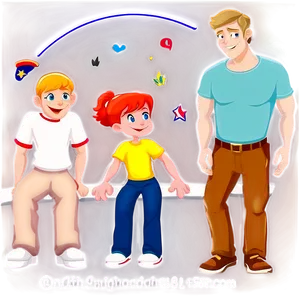 Family Cartoon Characters Png 51 PNG image