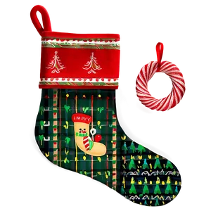 Family Christmas Stocking Set PNG Jyu15 PNG