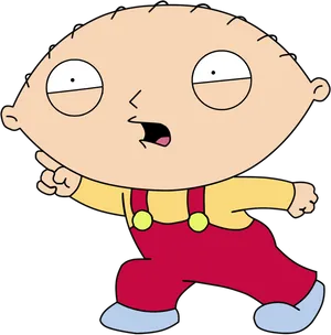 Family Guy Character Stewie Walking PNG image