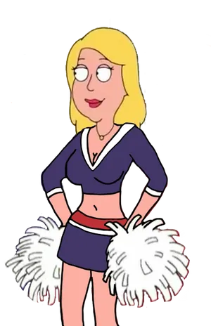 Family Guy Cheerleader Character PNG image