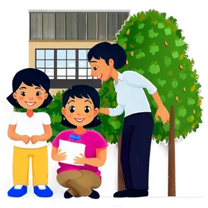 Family Home Clipart Png 06262024 PNG image