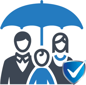 Family Insurance Protection Graphic PNG
