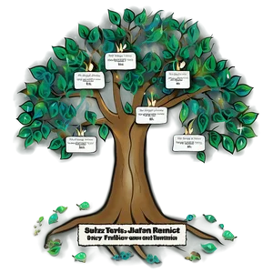 Family Reunion Tree With Names PNG 74